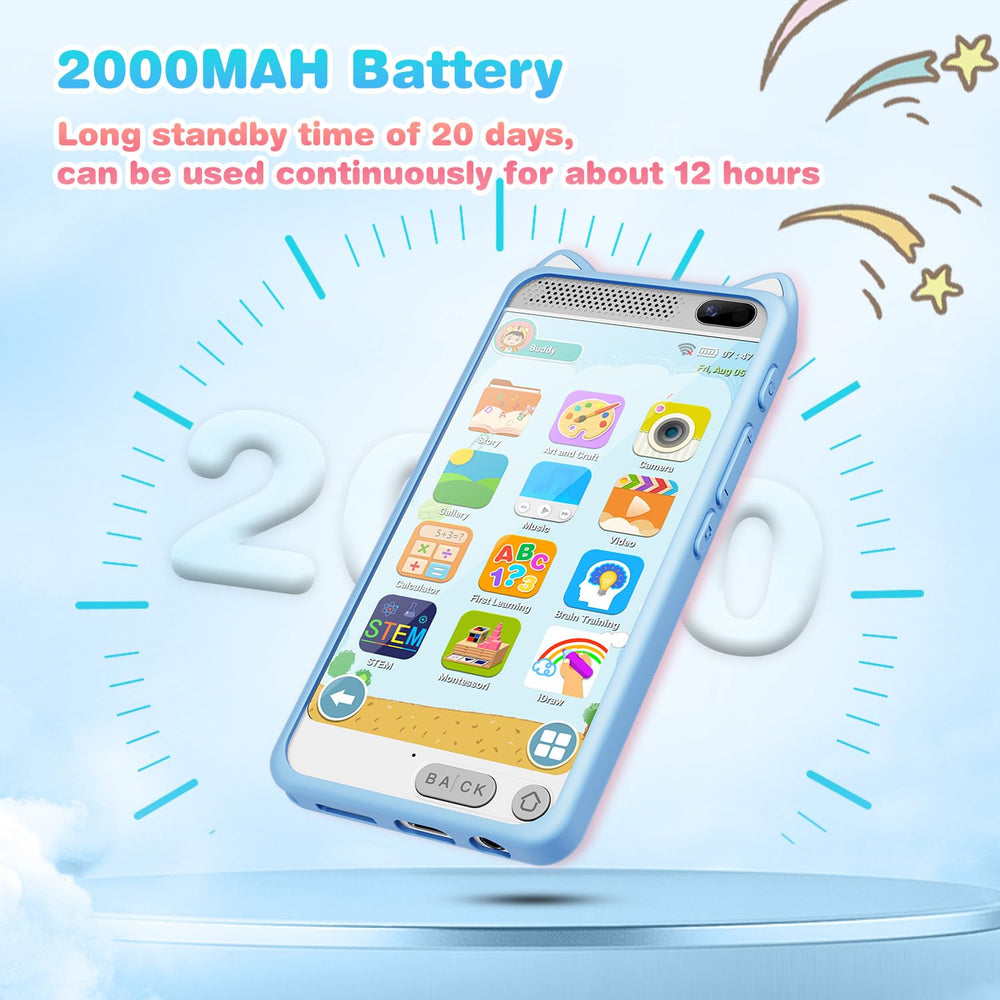 E teacher Kids Phone parental control manages screen time and apps.