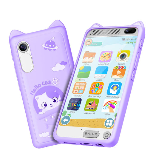 E teacher kids smartphone front camera for pretend play and photo learning