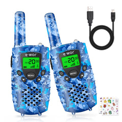 E-WOR Kids Walkie Talkies, colorful set for group play and easy communication