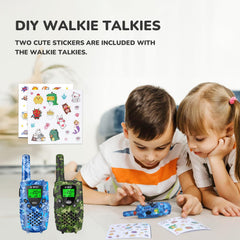 E-WOR Kids Walkie Talkies built-in flashlight for night play