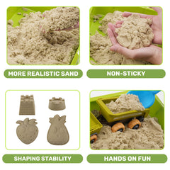 Eaciilee farm-sand vegetables-molds provide colorful, hands-on creative molding.