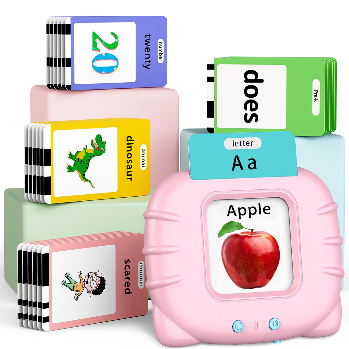 Eaever 580 Pre-K sight words flash cards for early literacy practice