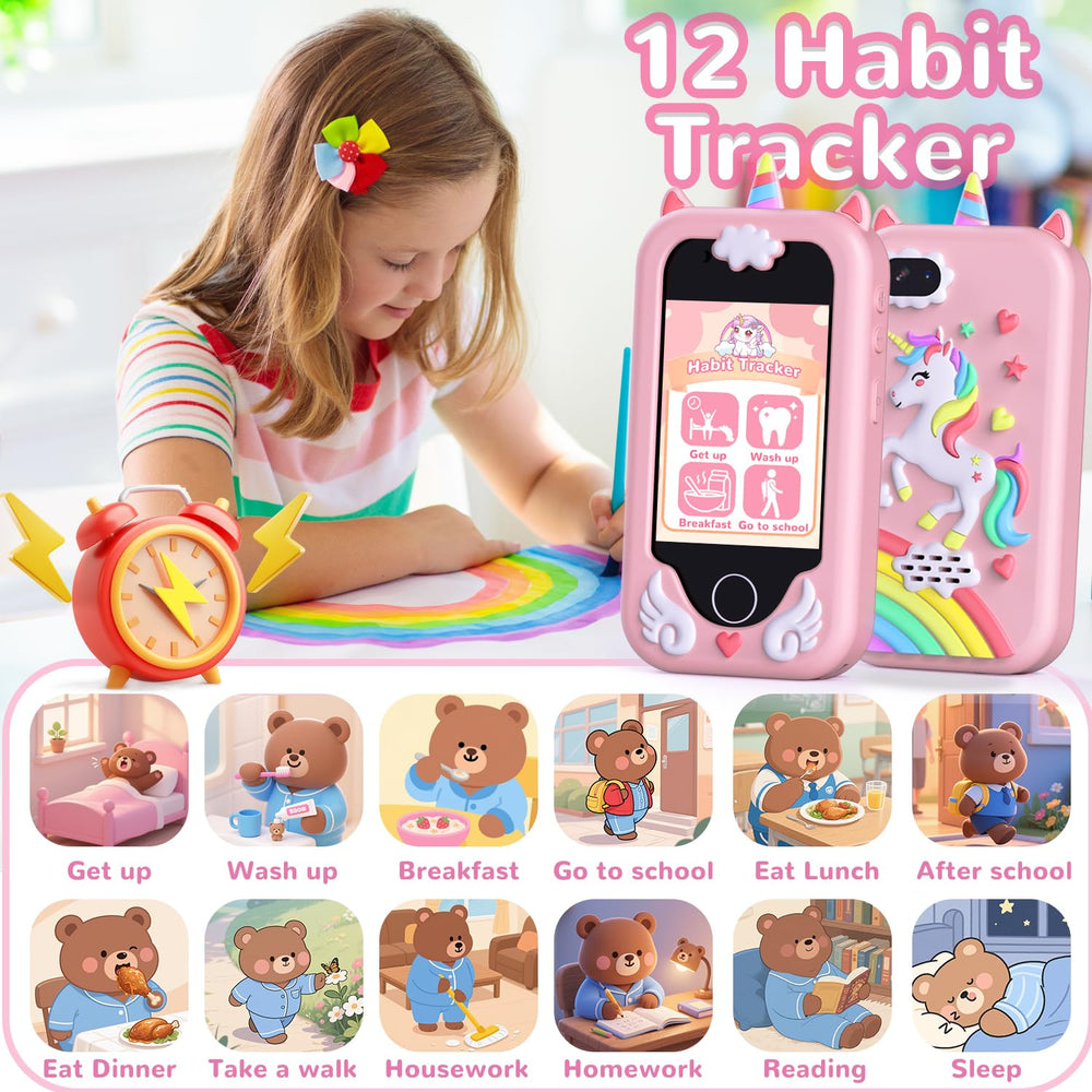 Eaever Kids Smart Phone Toy includes 32GB memory card for photos and music