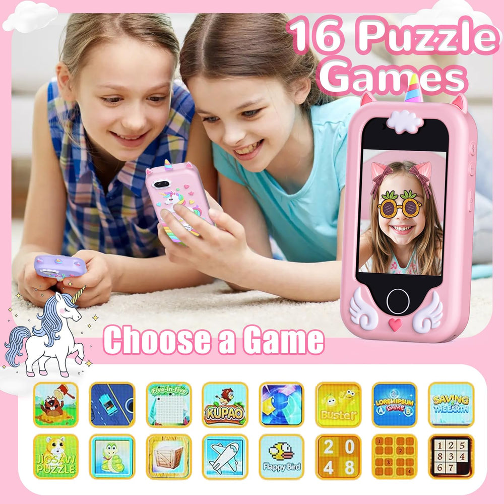 Eaever Kids Smart Phone Toy durable silicone case with anti-drop protection