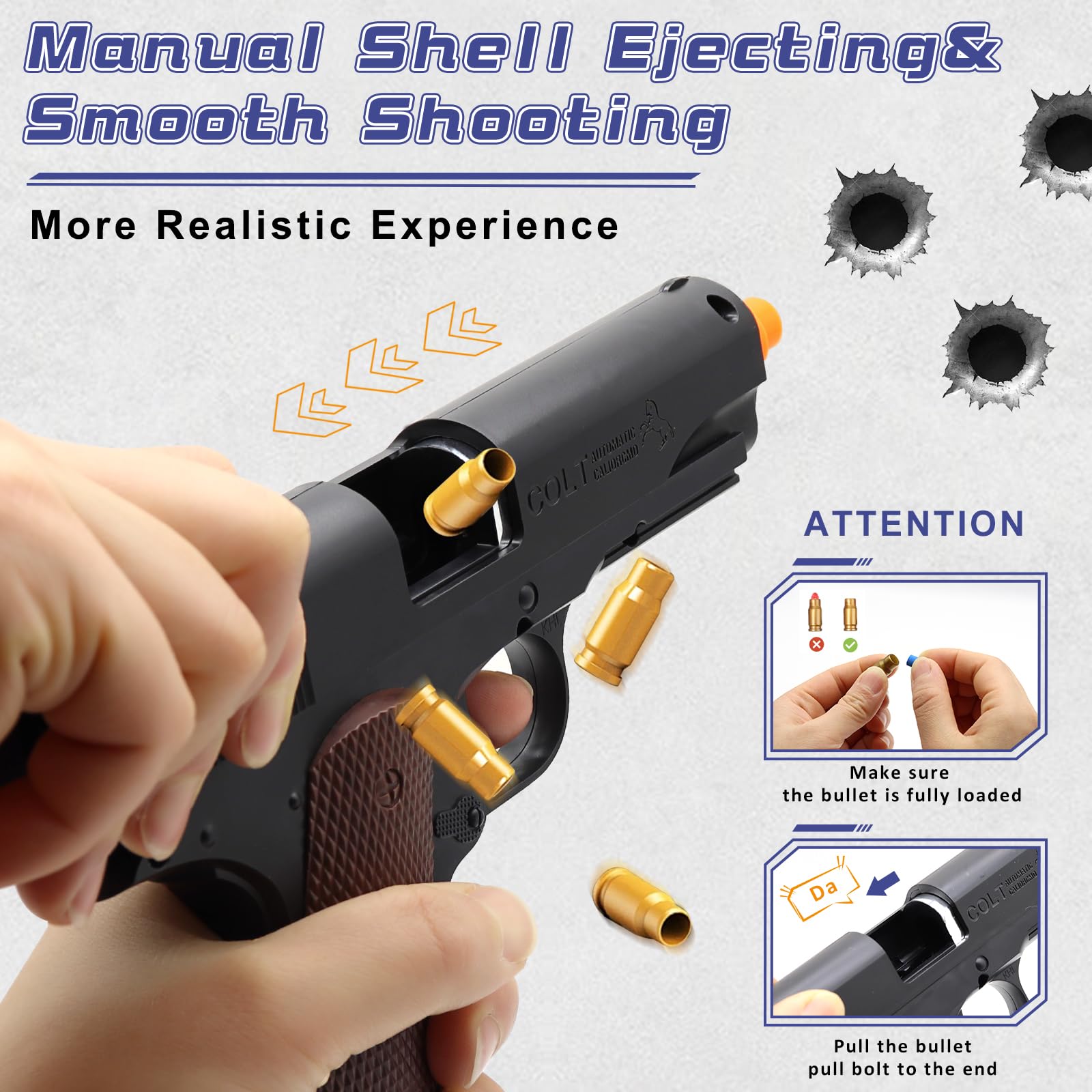 EagleGrove foam bullets set provides safe, soft impact for kids.