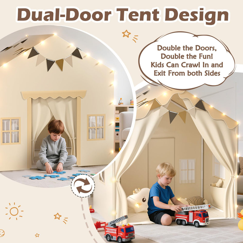 EagleStone 2-in-1 Kids Tent back view showing spacious interior