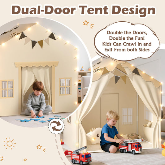 EagleStone 2-in-1 Kids Tent back view showing spacious interior