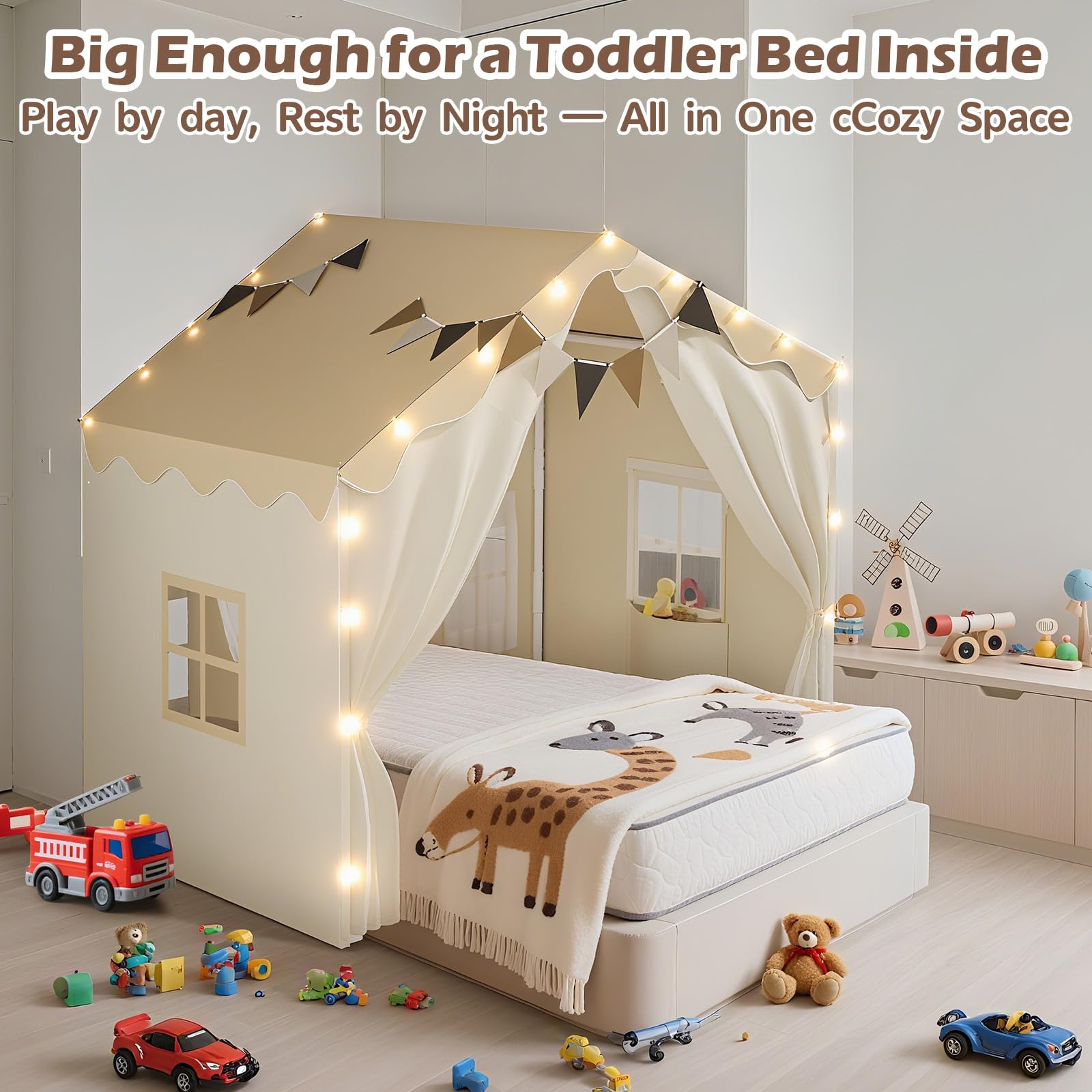 EagleStone 2-in-1 Kids Tent mesh windows for airflow and visibility