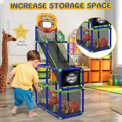 EagleStone arcade hoop features automatic return for smooth gameplay