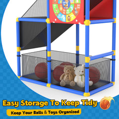 EagleStone ball-return-net keeps games flowing during play.