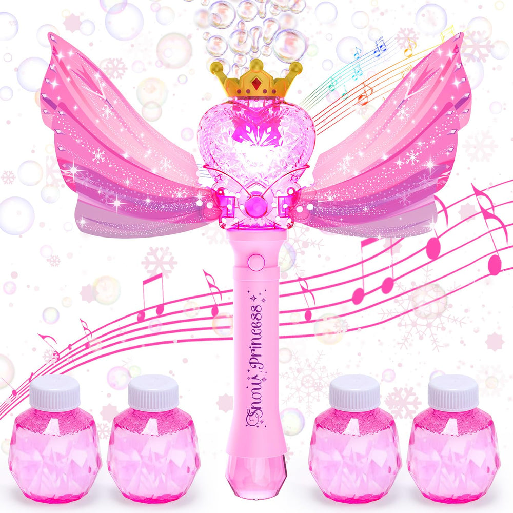 EagleStone bubble wand enhances birthday party activities with glow and sound.
