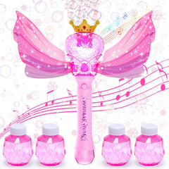 EagleStone bubble wand enhances birthday party activities with glow and sound.