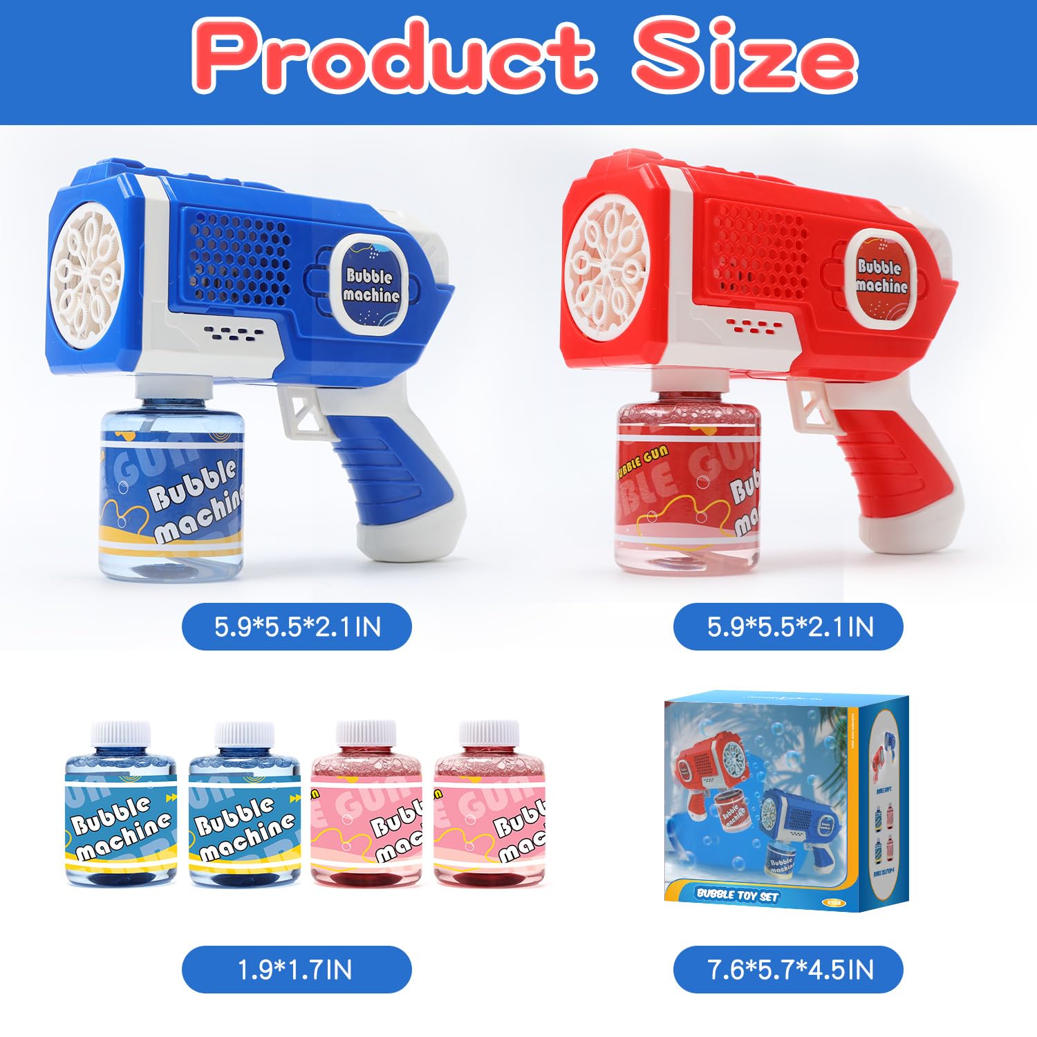 Ten bubble concentrates in the EagleStone kit for extended play.