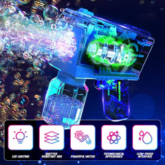 EagleStone bubble gun output, high-volume bubbles for immersive playtime.