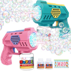 EagleStone bubble gun for outdoor play in a two-pack set.