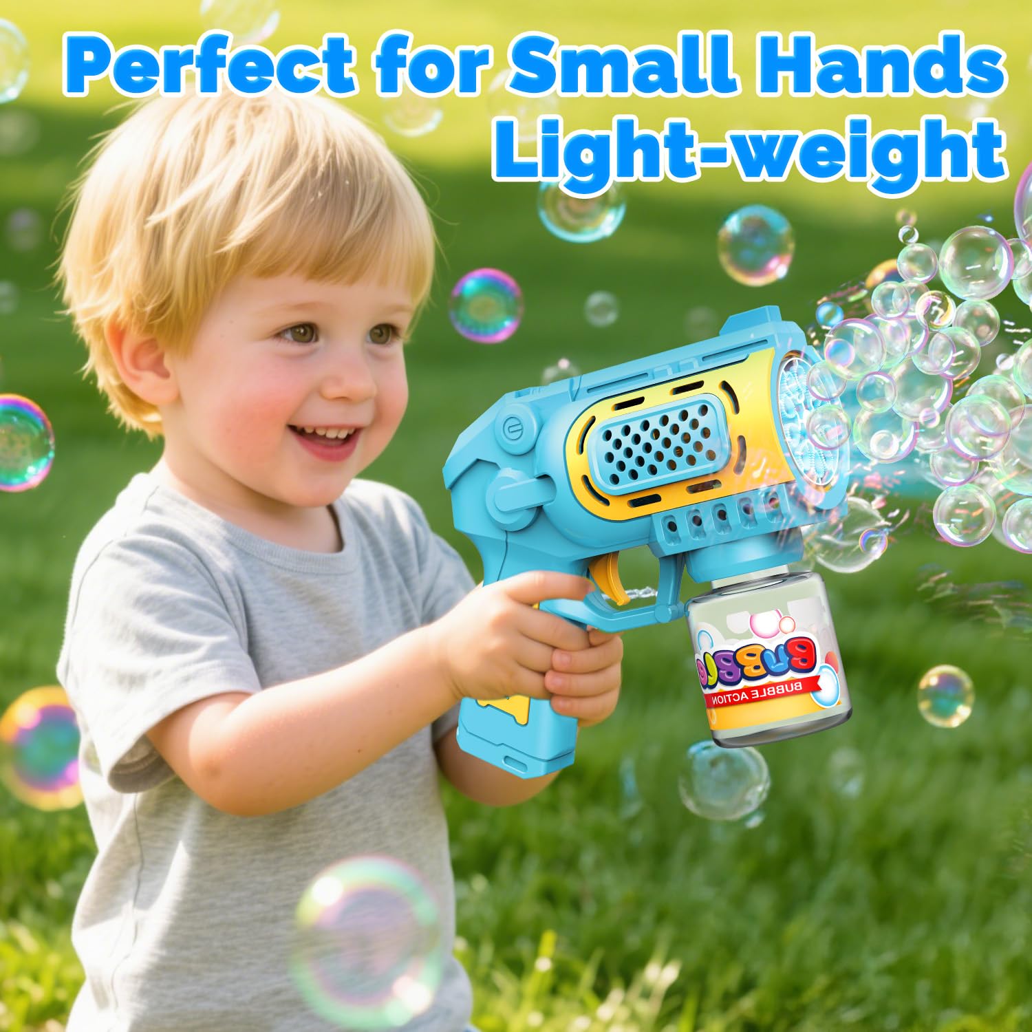 Durable EagleStone bubble machine motor powers continuous bubble output.