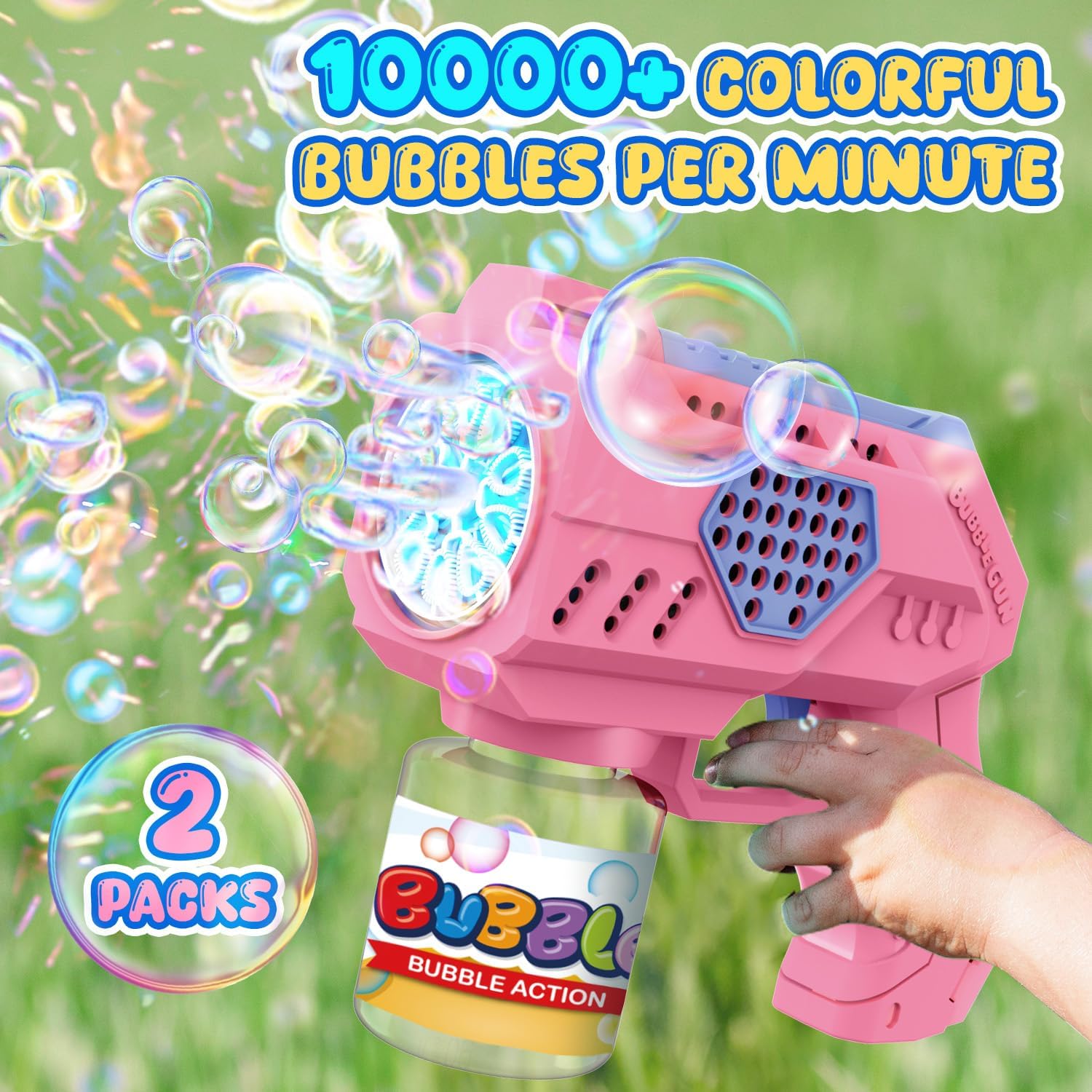 EagleStone bubble solution bottles for nonstop bubbly play.