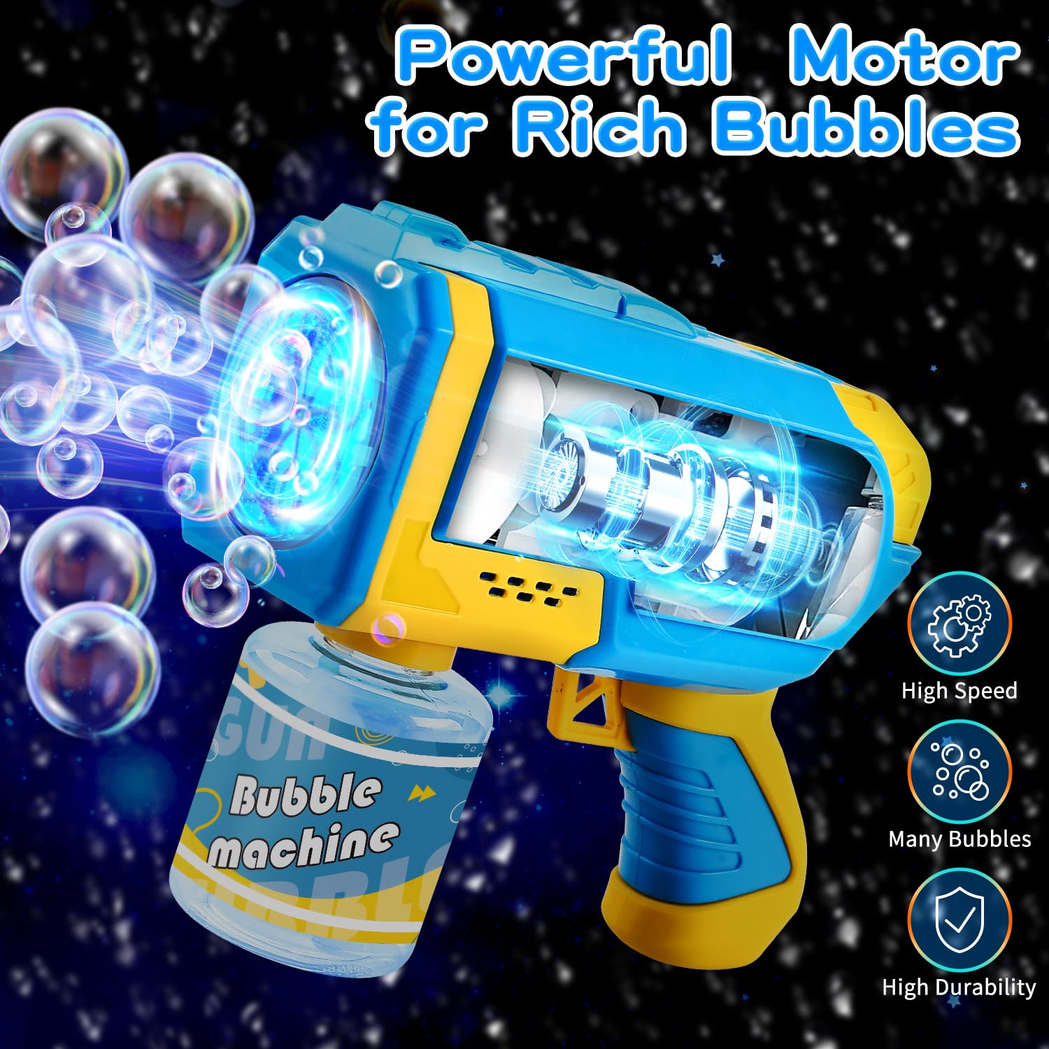 EagleStone bubble guns 2-pack ready for group party fun.