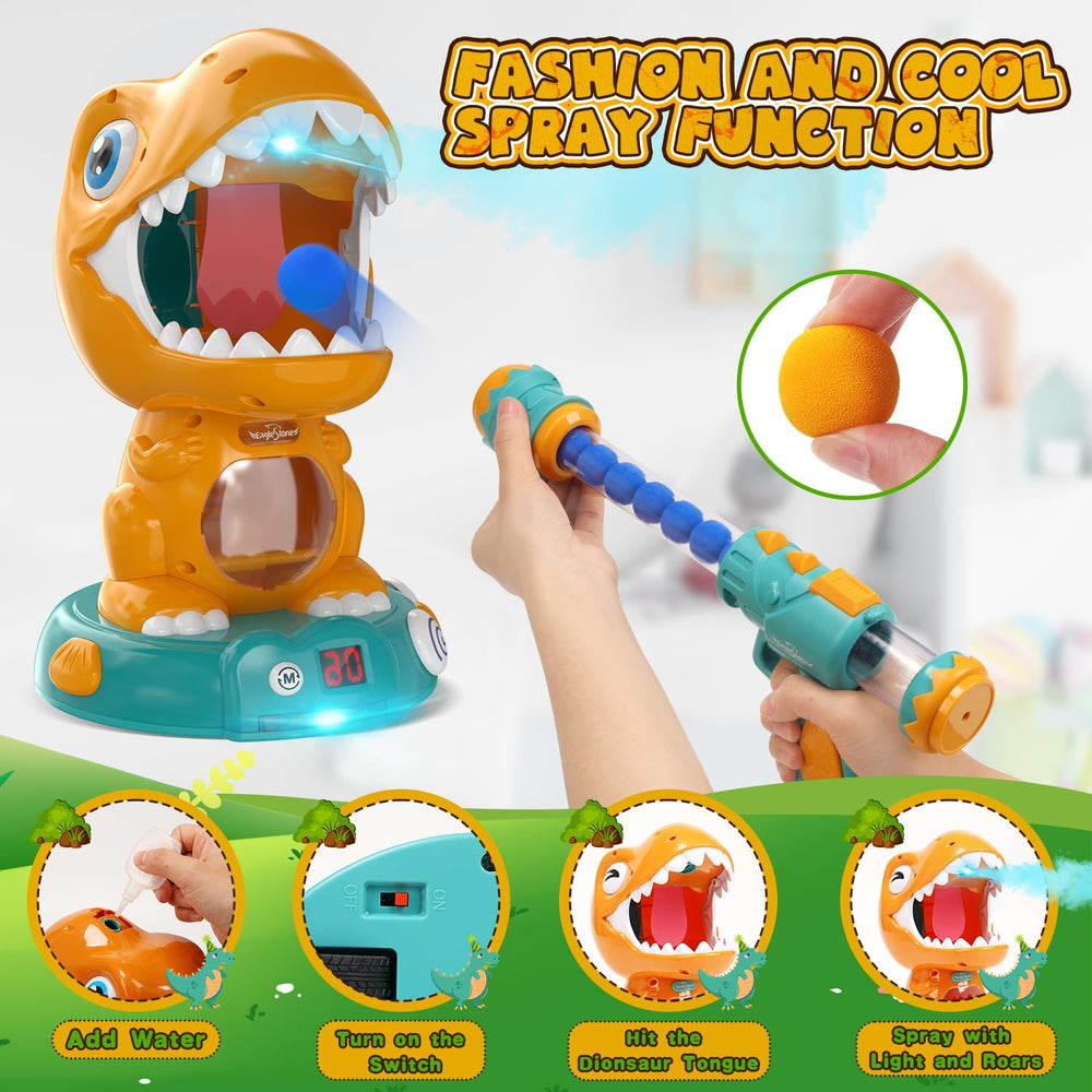 EagleStone dino arcade multiplayer mode supports cooperative and competitive play.