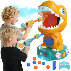 EagleStone dino shooting toy remote setup shows easy assembly for party play.