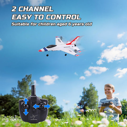 EagleStone Form RC Airplane shows joystick controls for new pilots.