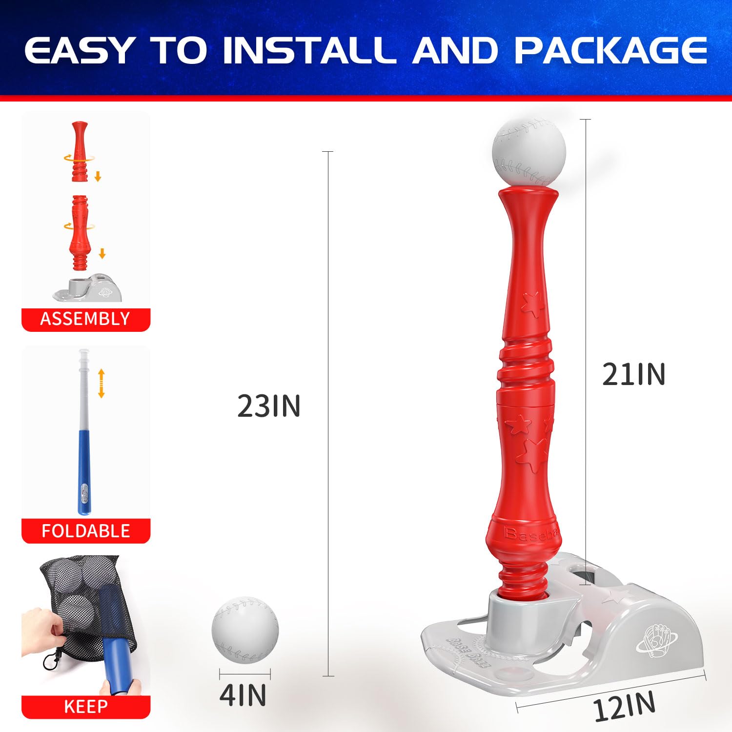 EagleStone T Ball set makes a thoughtful, durable gift for active kids.