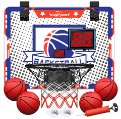 EagleStone Kids indoor basketball hoop with over-door backboard for quick at-home fun.