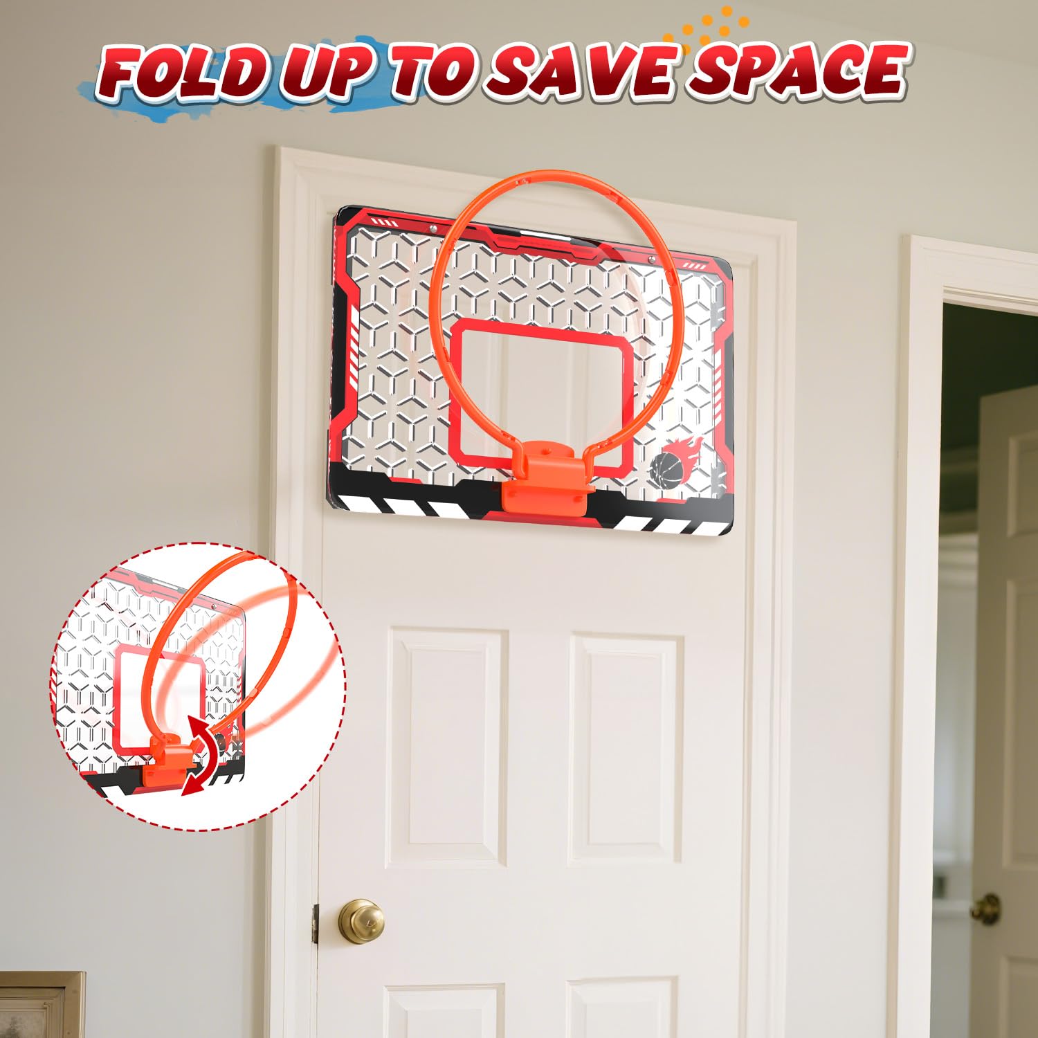 EagleStone mini basketball hoop balls and pump set ready for immediate play.