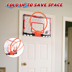 EagleStone mini basketball hoop balls and pump set ready for immediate play.
