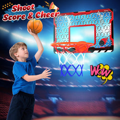 EagleStone mini basketball hoop foldable rim saves space when not in use.