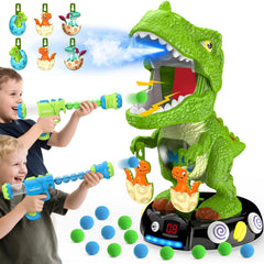 EagleStone moving dinosaur shooting toy in action for backyard fun
