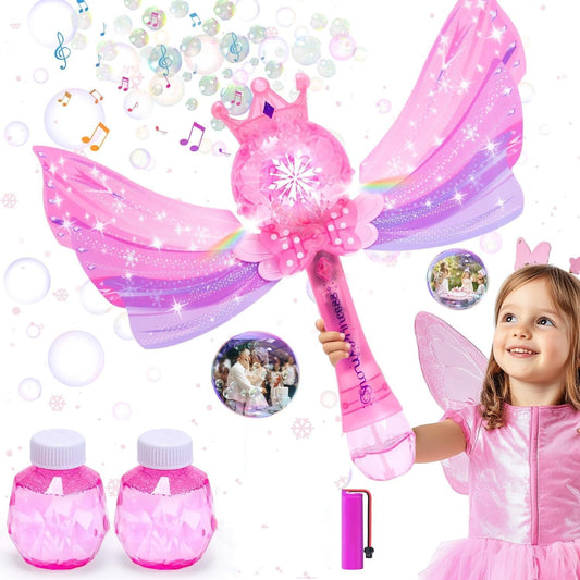 EagleStone Princess Bubble Wand pink fairy wand sparks imaginative play indoors