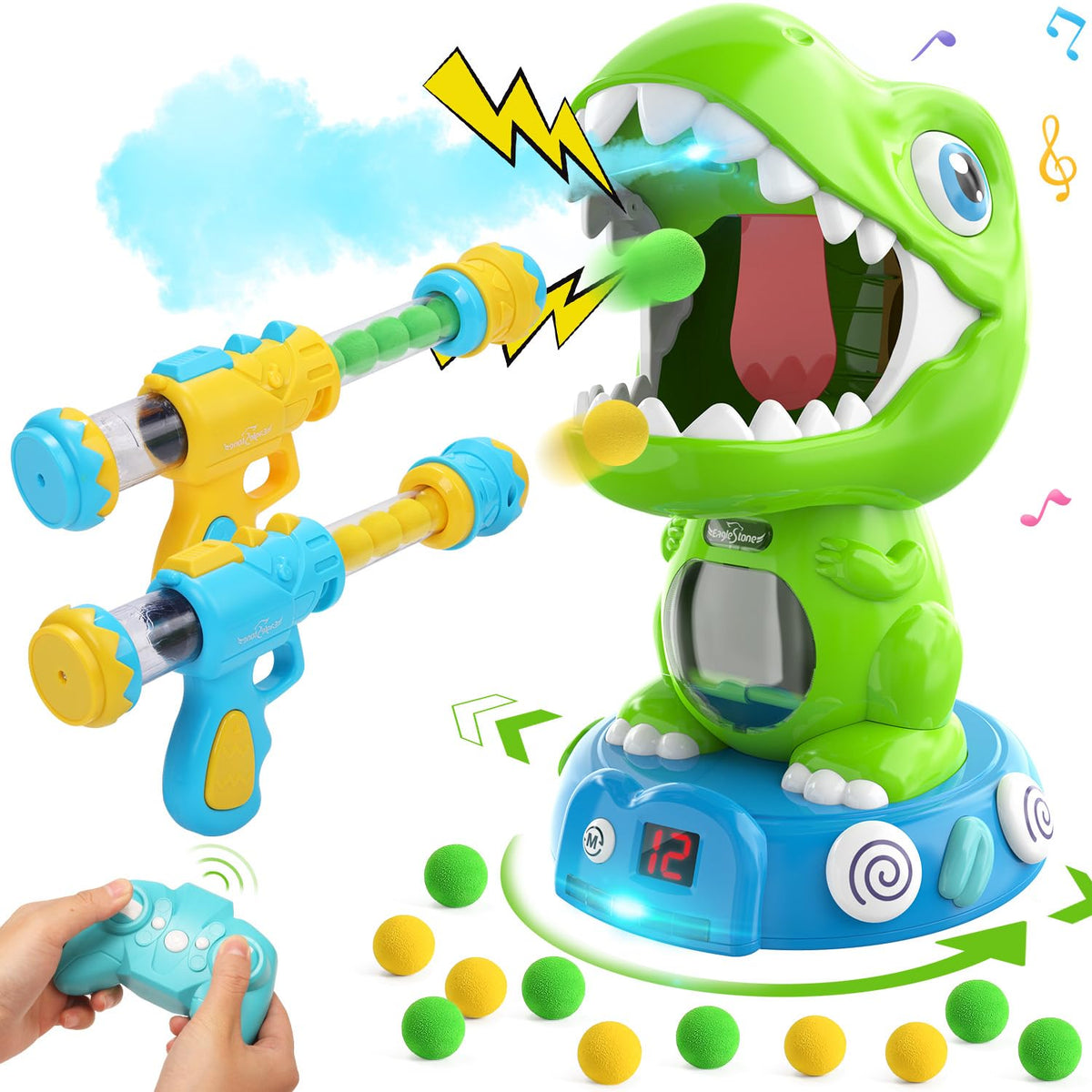 EagleStone remote-control dinosaur set for interactive play.