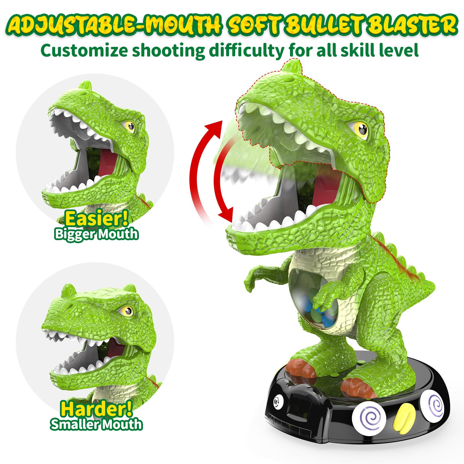 EagleStone spray mist feature creating realistic dinosaur breath