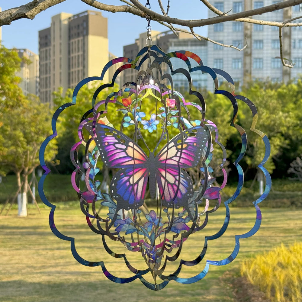 Eandisom metal butterfly decor ideal for balconies, yards and patios.