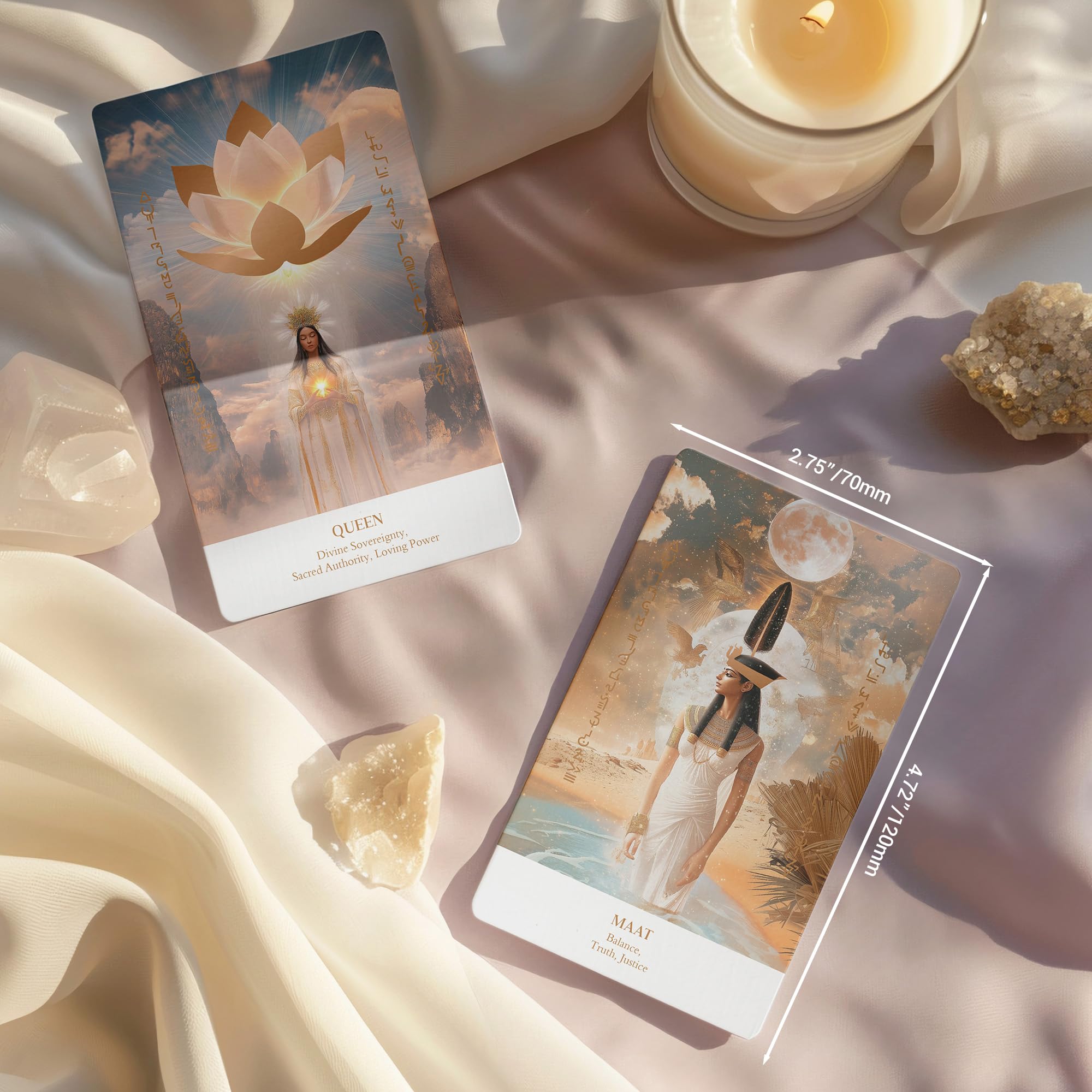 Higher-self-connection card fostering inner guidance with the Priestess deck