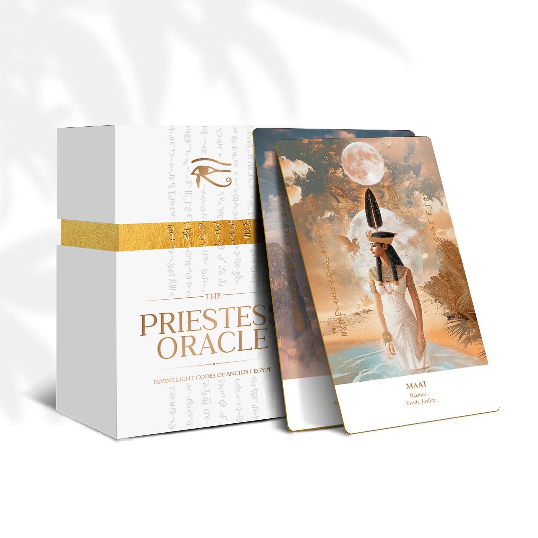 Earth Moon Magick Priestess Oracle Deck cover art for daily illumination and reflection