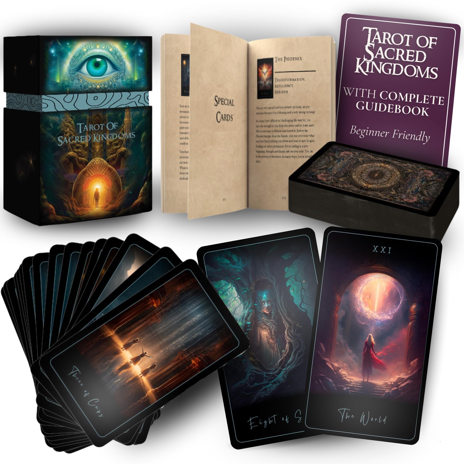 Earth Moon Magick Sacred Kingdoms Moon Card visual focus for daily intuition and reflection