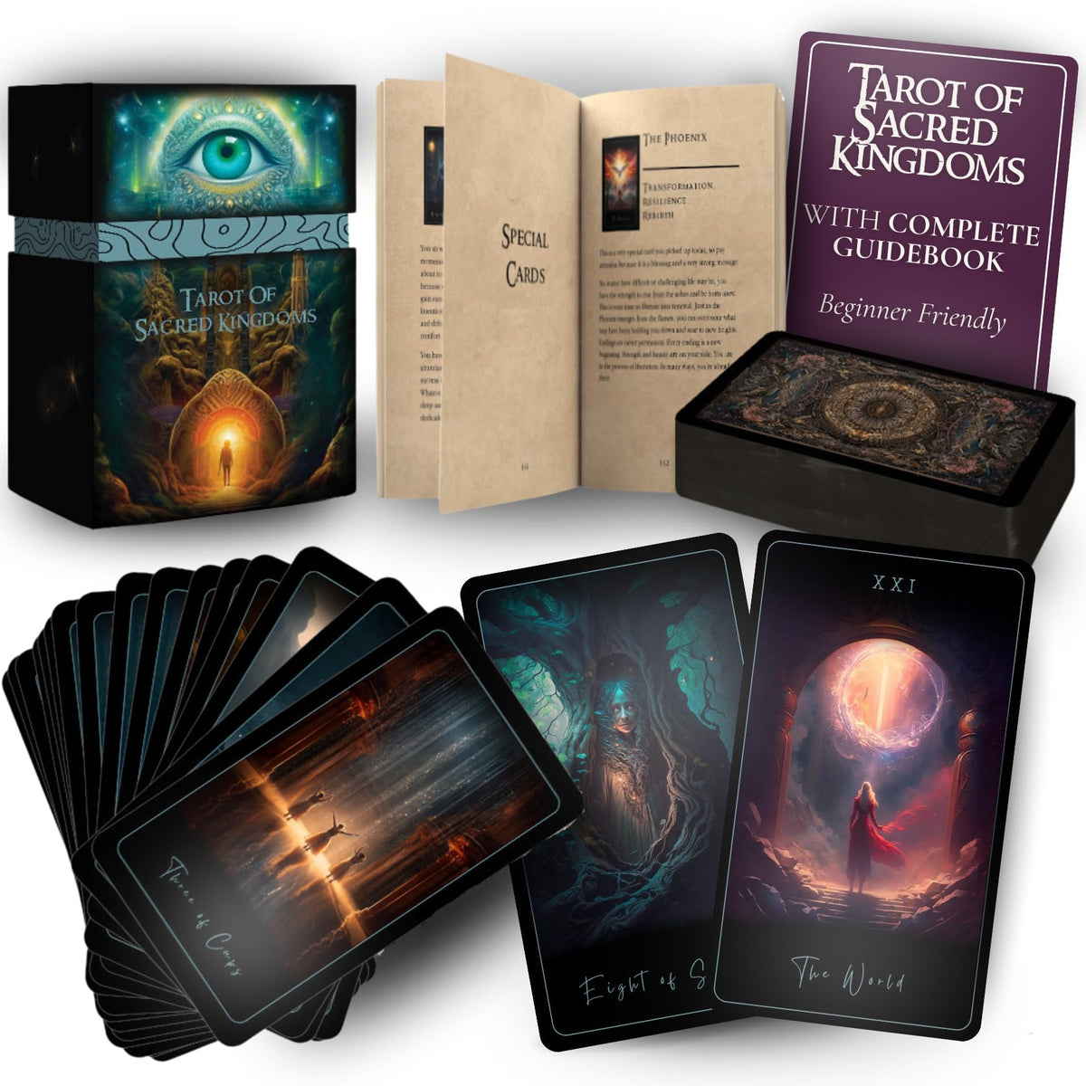 Earth Moon Magick Sacred Kingdoms Moon Card visual focus for daily intuition and reflection