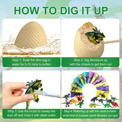 Earth'sCODE twelve eggs showcase different dinosaur characters.