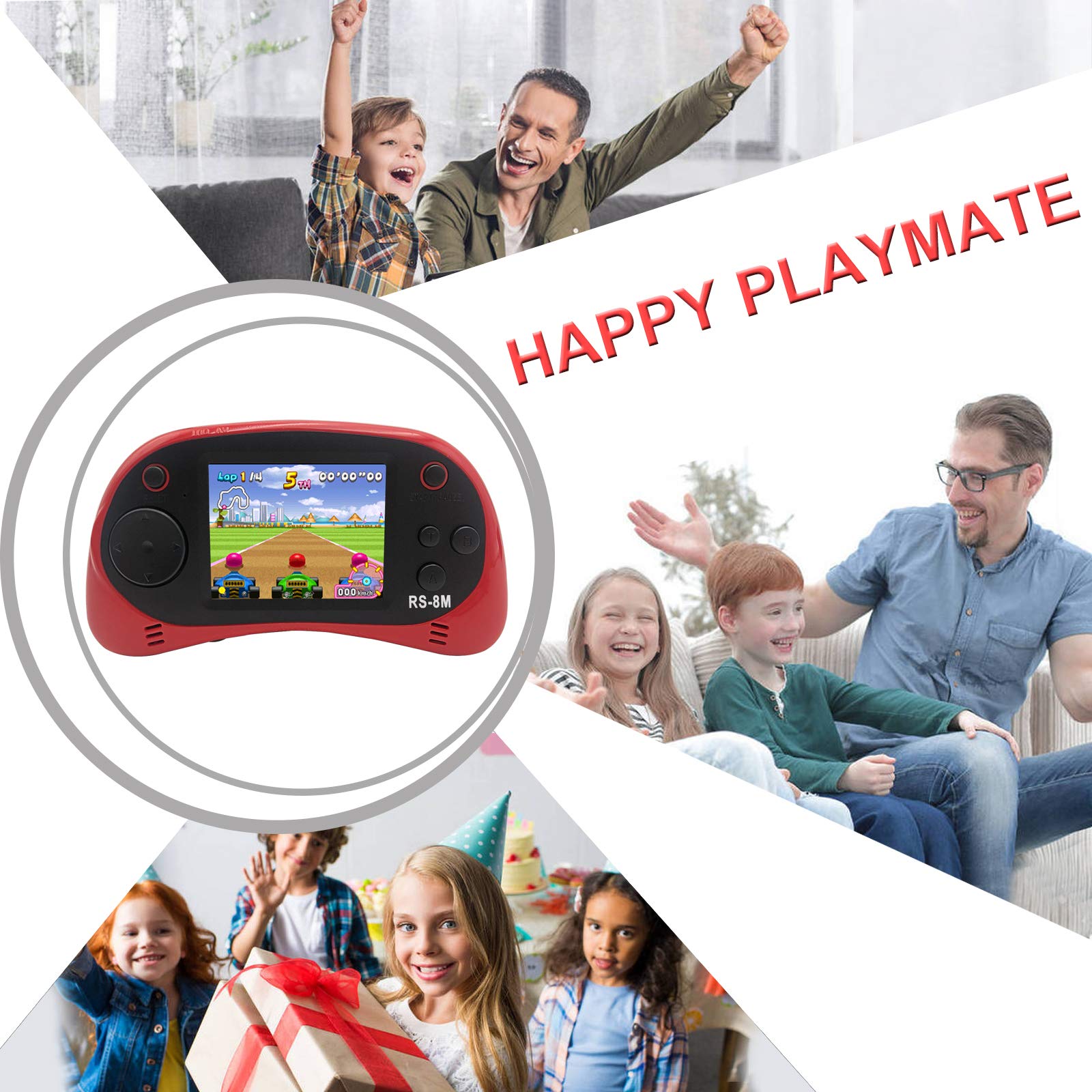 Easegmer graphics menu with 220 games for quick on-the-go access