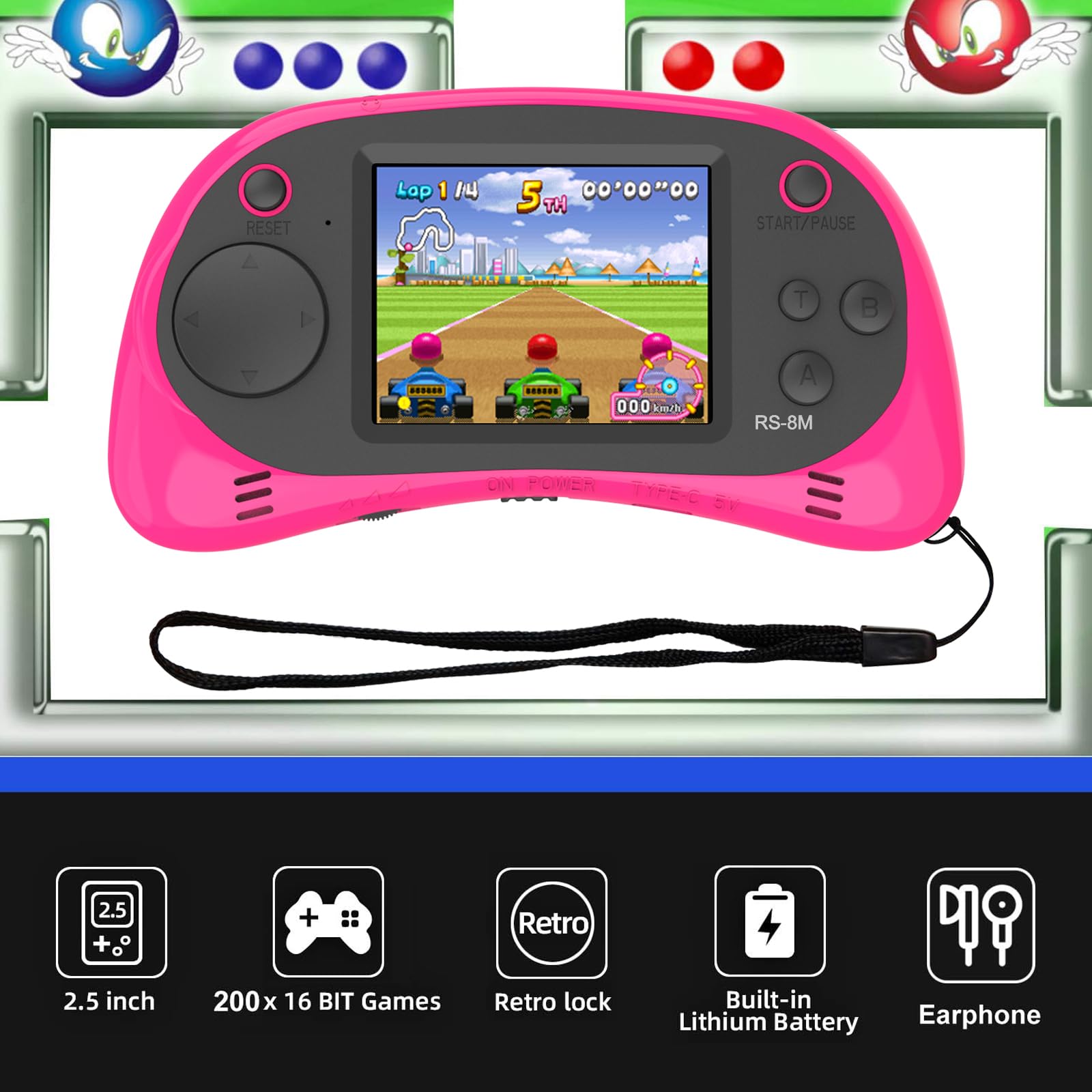EASEGMER portable travel arcade fits easily in a bag for train rides