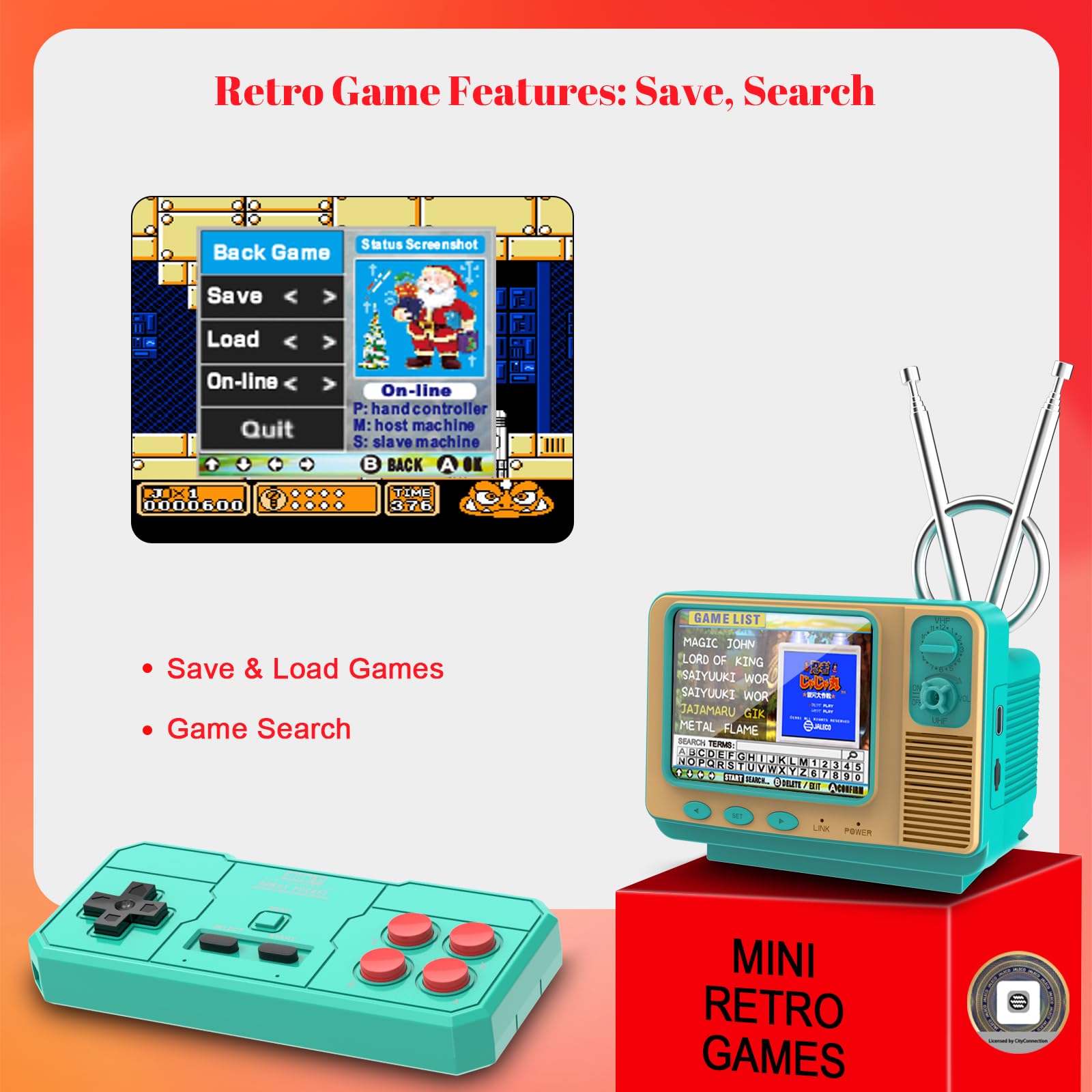 Easegmer TF card expansion slot adds more games and variety