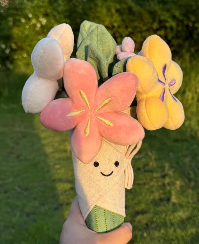 EASELR care guide for flower plush, easy cleaning and maintenance.