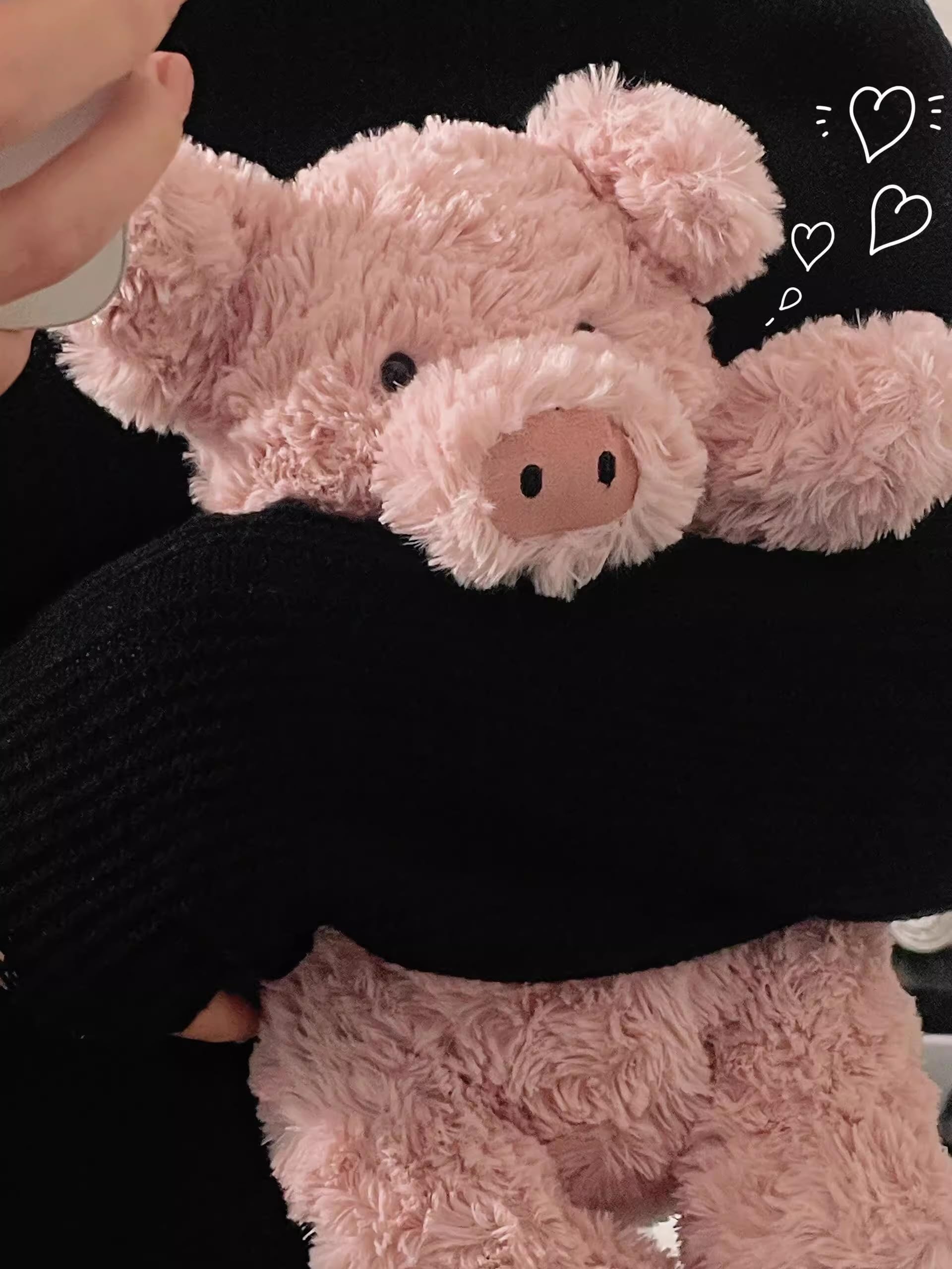Adorable floppy paws on EASELR pig plush enhance playtime.