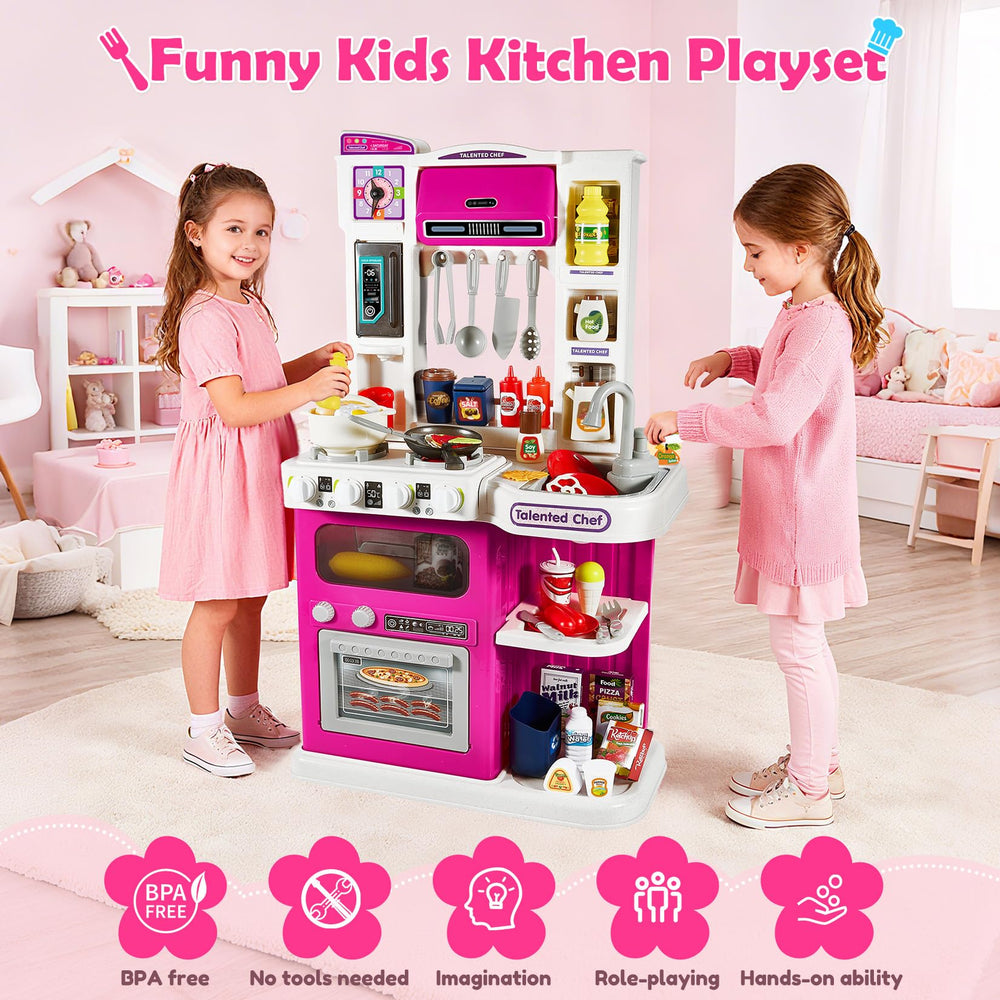Easface accessories including pots, pans, and realistic foods