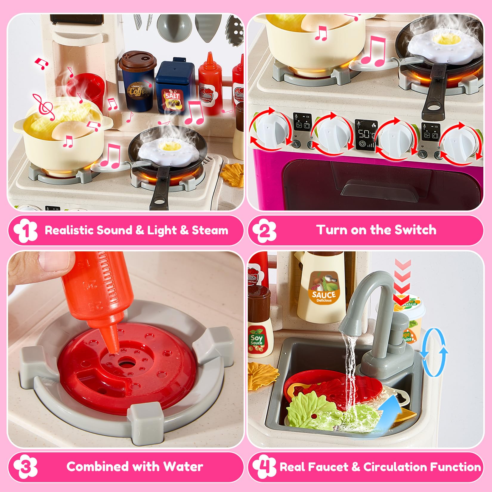 Easface playset oven for baking and meal prep