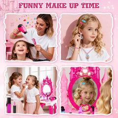 Easface vanity accessories 22pcs enable complete pretend makeup and styling.