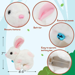 Easfan bunny plush chirping sounds add lively storytelling atmosphere.