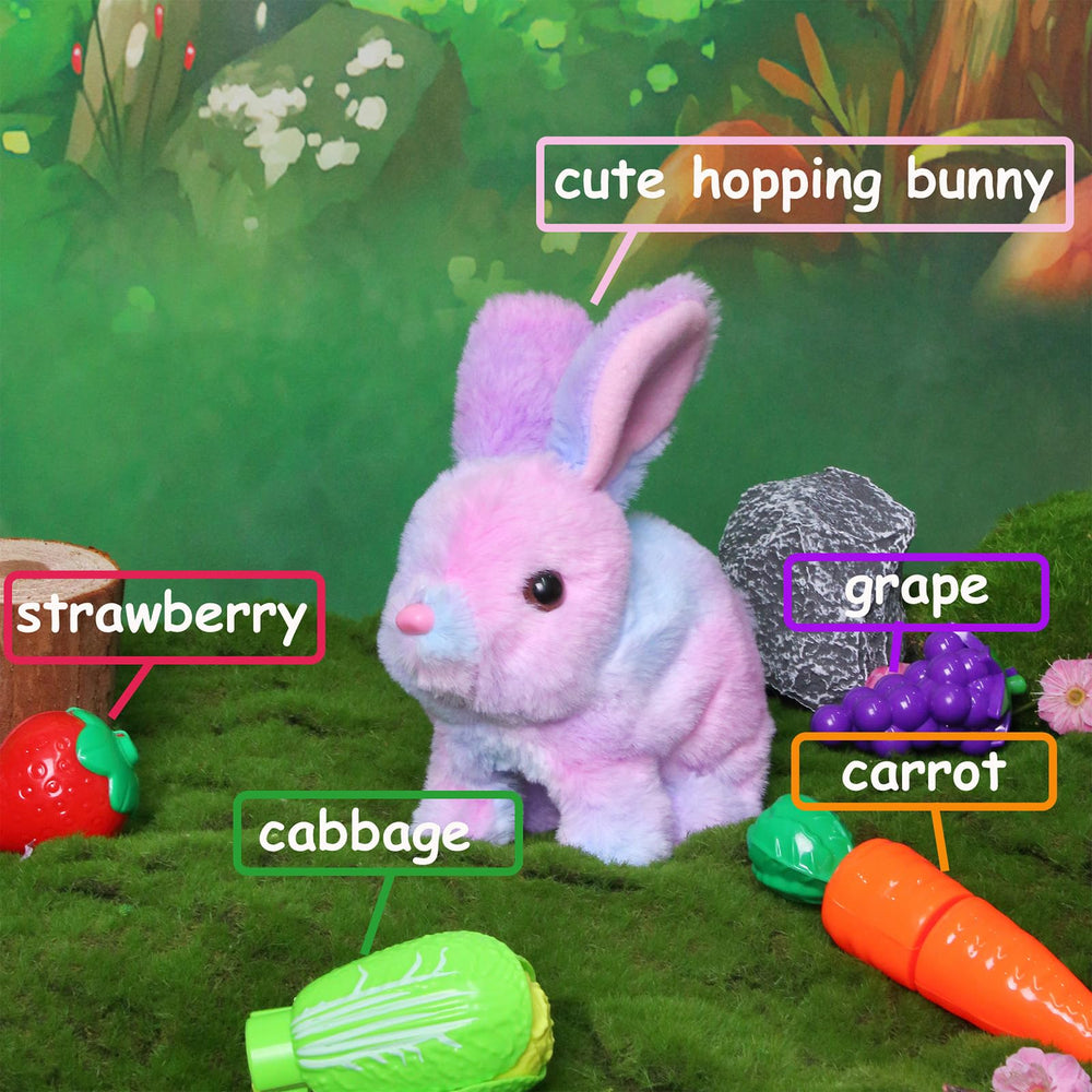Easfan bunny tail and ears movement highlights lively motion for kids